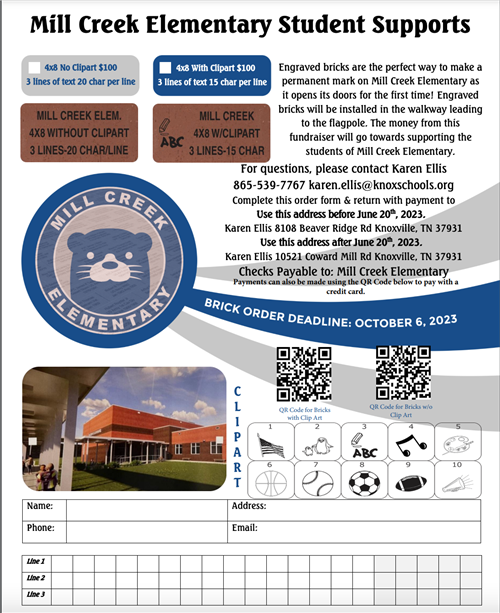 Brick Ordering Information 